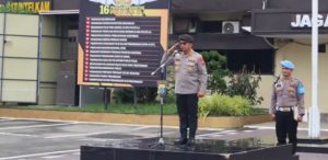 Kombes Pol Parhorian Lumbangaol Pimpin Apel Perdana di Mapolrestabes Medan