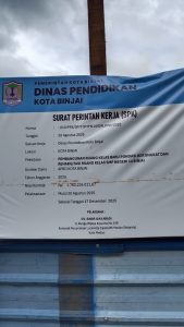 Telan Anggaran Rp1,8 Miliar, Renovasi Ruang Kelas SMPN 14 Binjai Dinilai Lamban