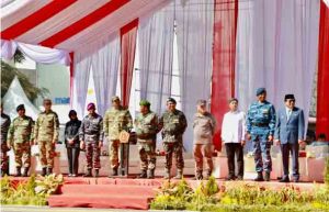 Kapolda Sumut Hadiri Upacara HUT ke-80 TNI di Lapangan Merdeka Medan