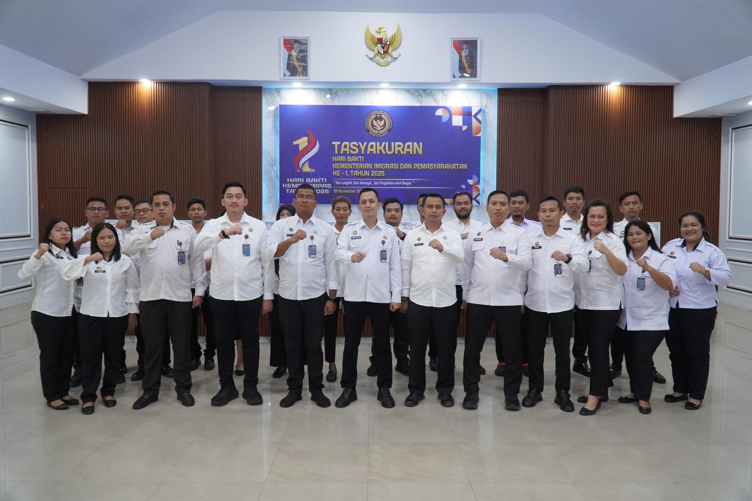 Rutan Kelas I Medan Turut Sukseskan Peringatan Hari Bakti Ke-1 Kementerian Imigrasi dan Pemasyarakatan