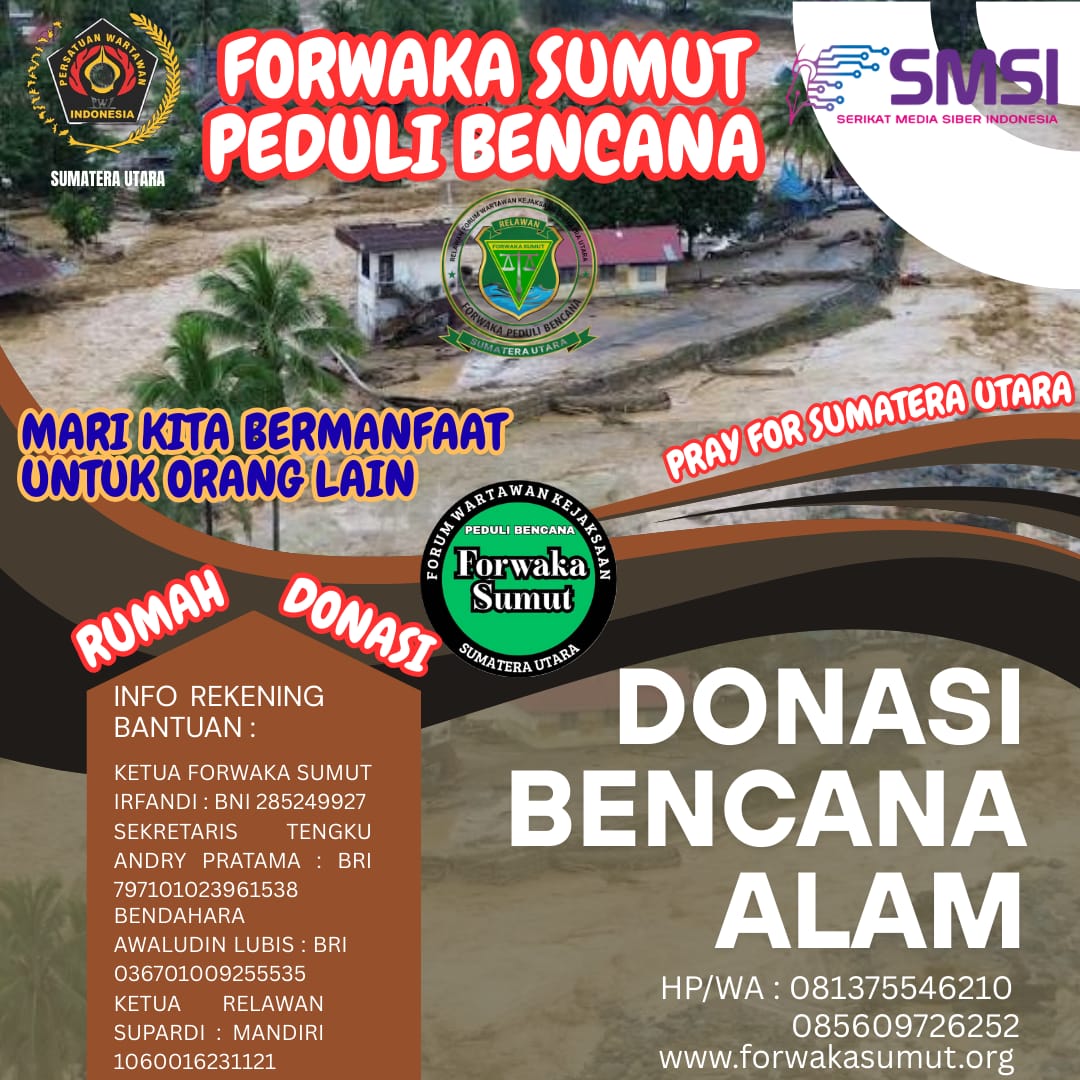 Forwaka Sumut Bentuk Relawan Peduli Bencana