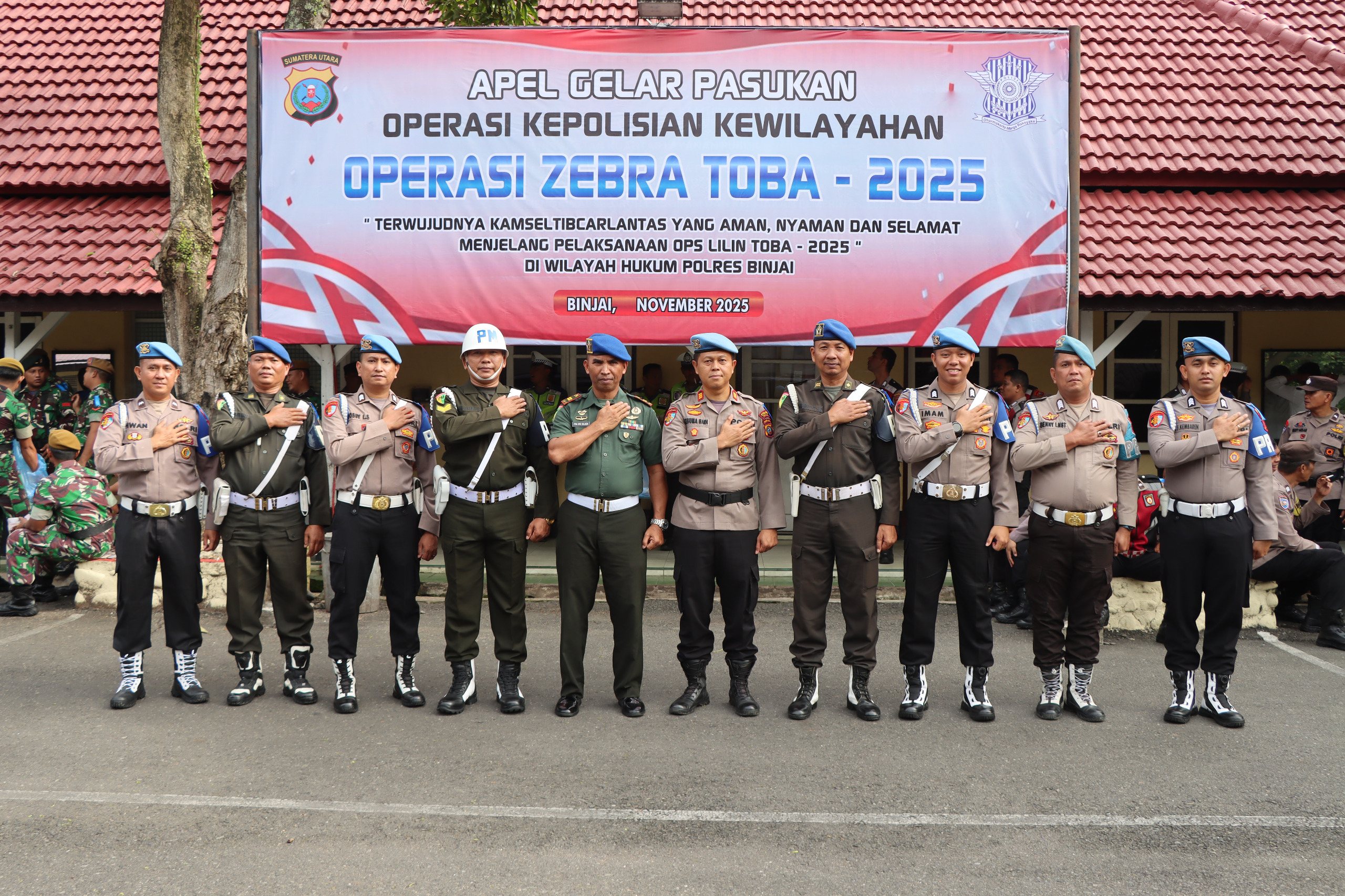 Polres Binjai Gelar Operasi Zebra Toba 2025