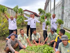 Wujud Nyata Asta Cita Presiden RI, Lapas Kelas IIB TBA Gelar Panen Raya