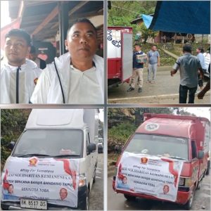 Gerindra Toba dan Dapur Horas Kirim Bantuan untuk Korban Banjir Bandang di Sumut