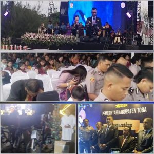 Kerukunan Antarumat Beragama Terpancar di Natal Oikumene Toba, Bupati Dorong Iman Jadi Pondasi Keluarga