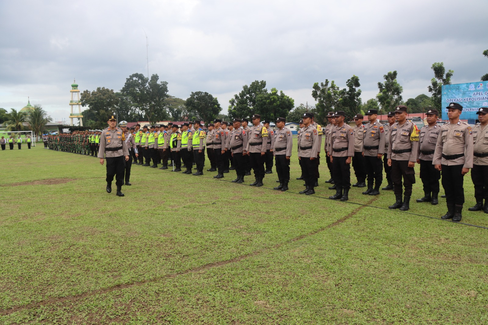Polres Binjai Bersama Instansi Terkait Gelar Pasukan Operasi Lilin Toba 2025