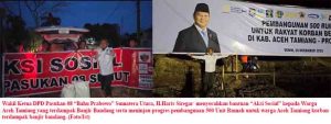 DPD Pasukan 08 Sumut Serahkan Bantuan ke Aceh Tamiang