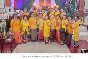 Perayaan Natal Seksi Kaum Perempuan Jemaat GKPI Rukun Damai
