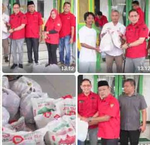 Peduli Korban Banjir, Wong Chun Sen Tarigan Beri Bantuan Sembako di Kelurahan Amplas