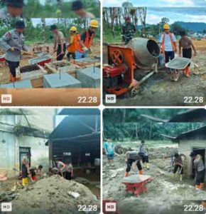 Aksi Nyata Brimob Sumut di Lima Desa Batang Toru, Pemulihan Terus Berjalan