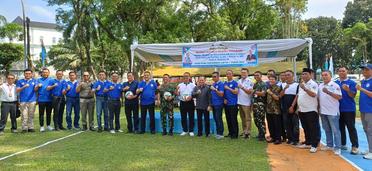Ketua DPD Pasukan 08 Sumut Hadiri dan Apresiasi Pembukaan Kejuaraan Bola Voli Piala Bergilir Danlanud Soewondo Cup I