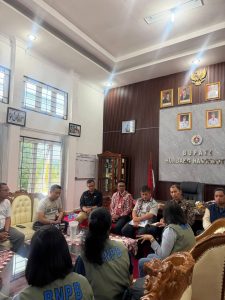 Bupati Humbang Hasundutan Menerima Audiensi Tim R3P BNPB