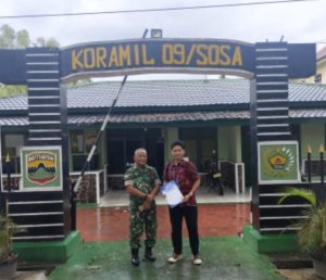 Perkuat Silaturahmi, BRI Cabang Sibuhuan Sambangi Koramil 09 Sosa