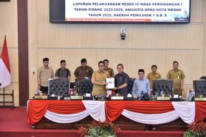 DPRD Kota Medan Gelar Rapat Paripurna Penyampaian Laporan Pelaksanaan Reses IV Masa Persidangan I Tahun Sidang 2025-2026