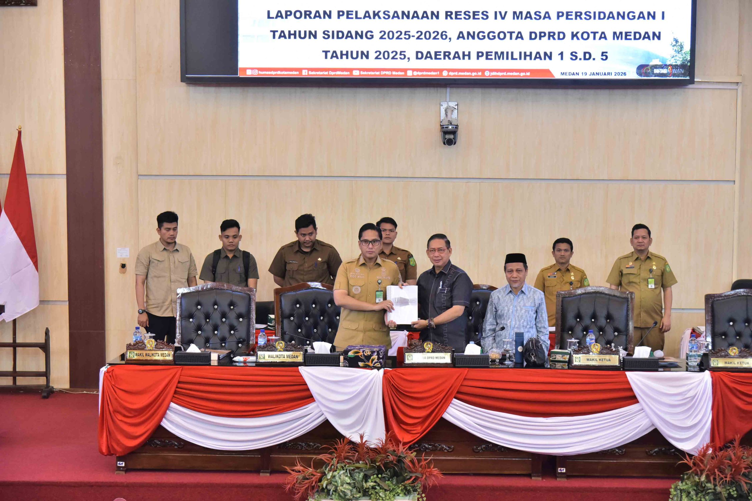 DPRD Kota Medan Gelar Rapat Paripurna Penyampaian Laporan Pelaksanaan Reses IV Masa Persidangan I Tahun Sidang 2025-2026