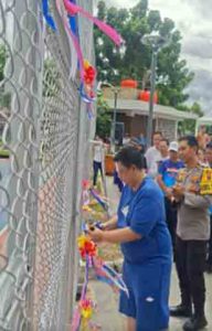 Tambah Daya Tarik WFC, Bupati Samosir Resmikan Lapangan Basket Tepi Danau Toba