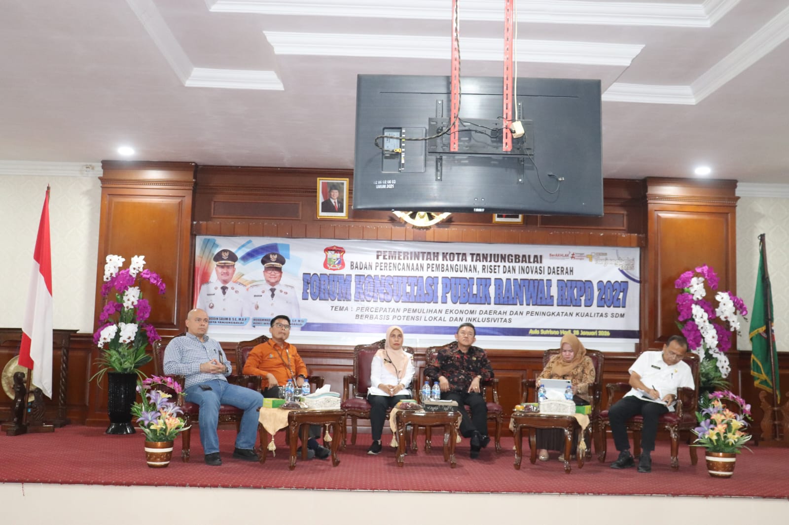 Sekda Nurmalini Marpaung Buka Kegiatan Konsultasi Publik Ranwal RKPD Kota Tanjungbalai Tahun 2027