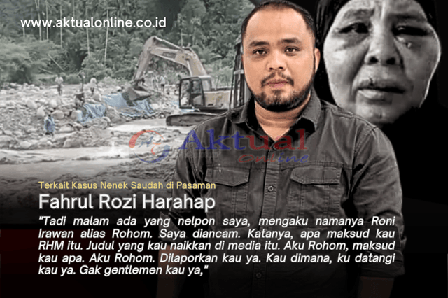 Narasumber Aktual Diancam Roni Irawan Terkait Berita Tangkap RHM Terduga Aktor Tunggal Percobaan Pembunuhan Nenek Saudah di Pasaman