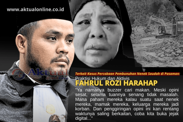 Buzzer Giring Opini Sesat Soal Tambang Emas Ilegal Pasaman jadi Ketergantungan Ekonomi Masyarakat, Fahrul Rozi Harahap: Artinya Bupati dan Kapolda Gagal