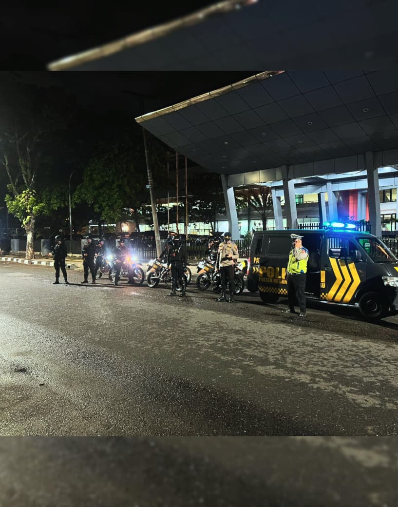 Brimob Polda Sumut Gelar Patroli Skala Besar, Antisipasi Gangguan Kamtibmas di Tiga Rayon