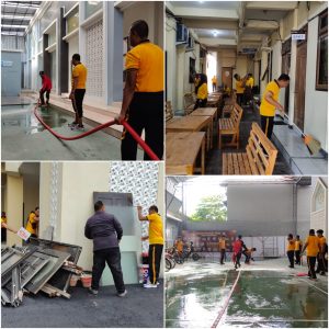 Polres Tulungagung Tegakkan Gerakan Indonesia ASRI Lewat Kurve Bersih-Bersih