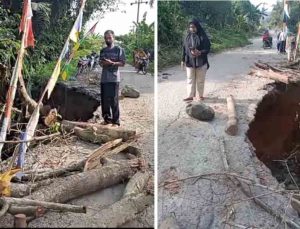 Jalan Penghubung Asahan – Tobasa Longsor, Pemprov Sumut Diminta Lakukan Perbaikan