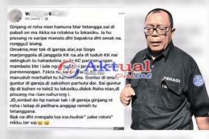 ‎Kotoran Babi jadi Berujung Laporan Polisi, Jauli Manalu: Mohon Kapolres Taput Tanggapi