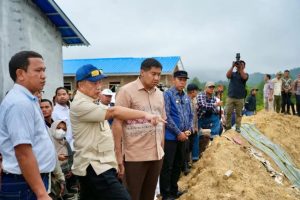 Menteri PKP dan Mendagri Tinjau Progres Huntap Korban Bencana di Tapanuli Utara