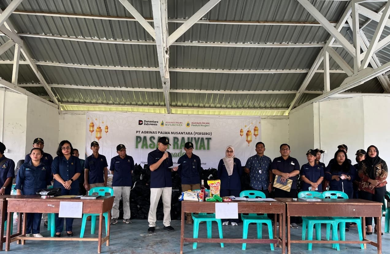 BRI BO Sibuhuan Dukung Pasar Rakyat PT Agrinas Palma Nusantara