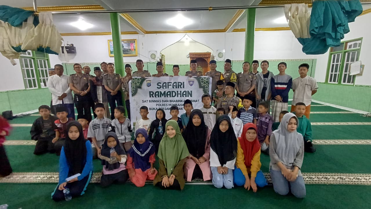Dekat dengan Masyarakat, Polres Humbahas Gelar Safari Ramadan dan Buka Puasa Bersama di Marade