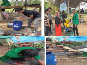 Mahasiswa Berdampak UMN Al-Washliyah Laksanakan Pelatihan dan Pendampingan Pembuatan Pupuk Organik Cair (POC) di Desa Lubuk Sidup
