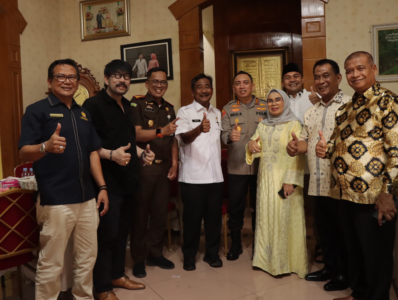 Kapolres Binjai bersama Forkopimda Hadiri Halalbihalal di Kediaman Ketua DPRD Binjai