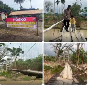 Polda Sumut Lakukan Tahapan Revitalisasi Dua Jembatan Gantung di Tapsel dan Paluta