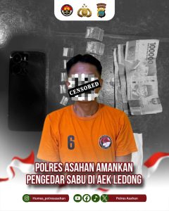 Polres Asahan Amankan Pengedar Sabu di Aek Ledong