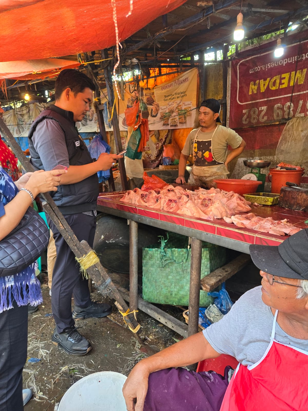 Satgas Pangan Polda Sumut Sidak Pasar di Medan, Stok Bapokting Aman dan Harga Relatif Stabil