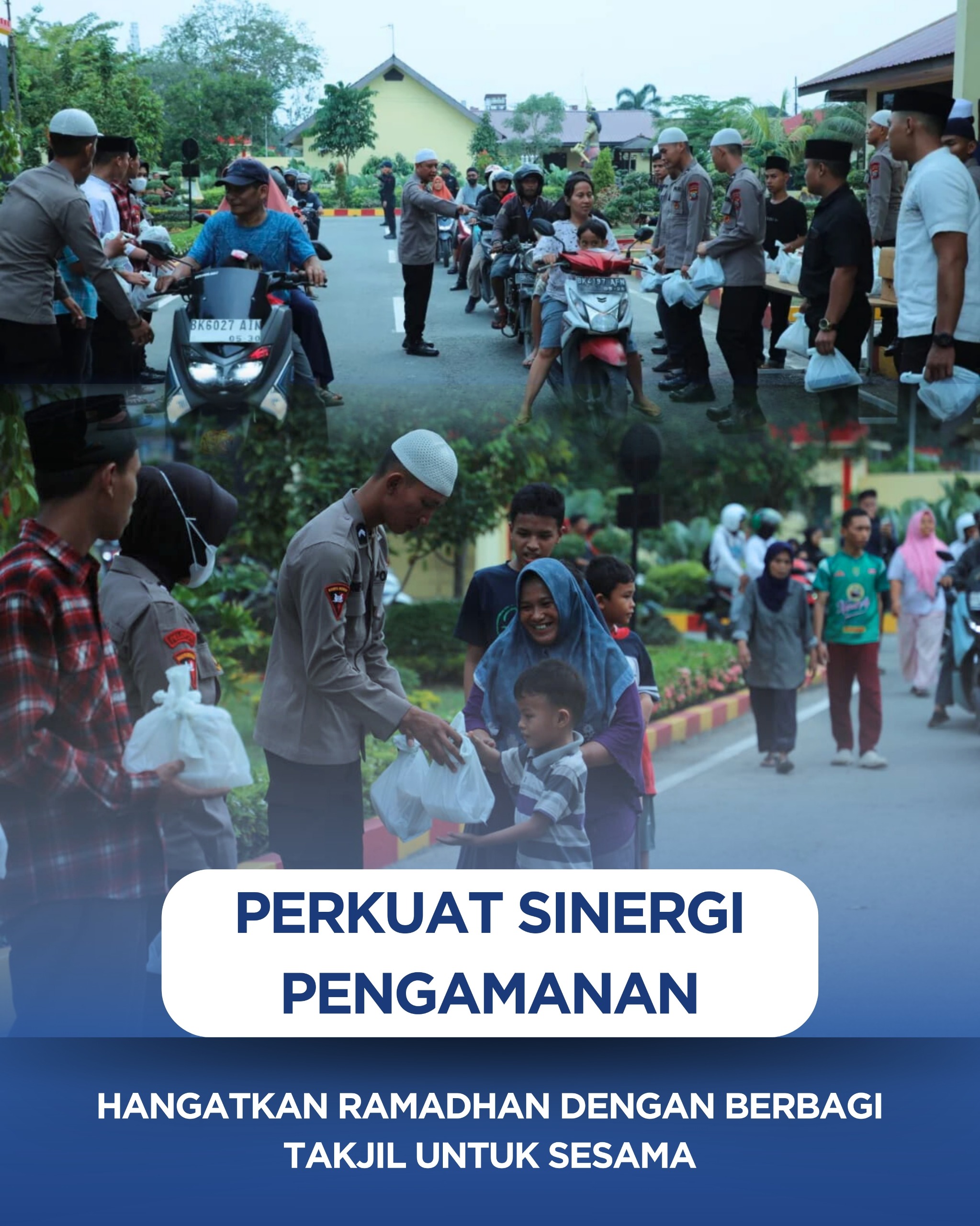Aksi Humanis Brimob Sumut: Hangatkan Ramadhan dengan Berbagi Takjil untuk Sesama