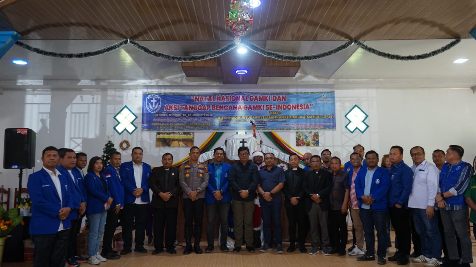 Pemkab Tapanuli Utara Apresiasi GAMKI Gelar Natal Nasional dan Aksi Sosial Tanggap Bencana