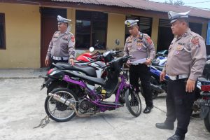 Polres Binjai Amankan 14 Unit Sepeda Motor Terlibat Aksi Balap Liar Dan Begal