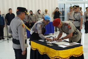 Sertijab PJU Polres Asahan dan Penyerahan Jabatan Kapolsek Kota Kisaran