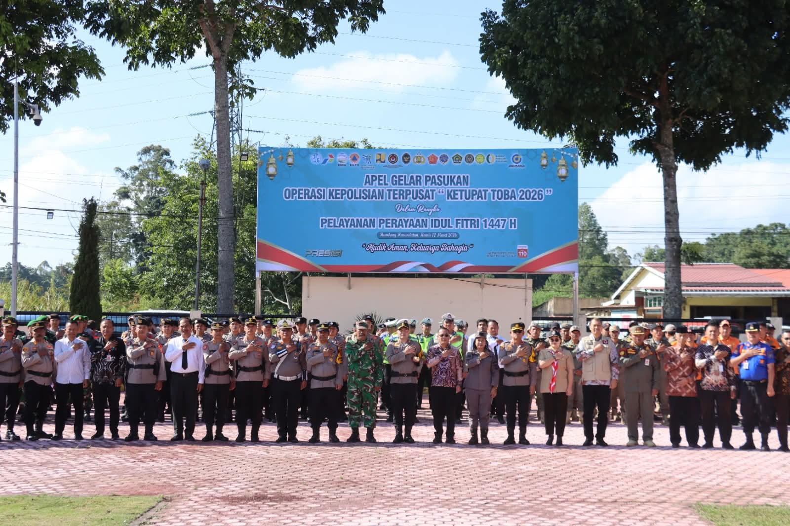 Bupati Humbahas Ikuti Apel Gelar Pasukan Operasi Ketupat 2026 di Polres