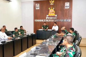 Bupati Humbahas Temui Danpussenif di Bandung, Bahas Program Strategis Nasional