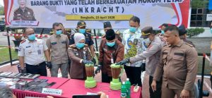 Kejari Bengkalis Musnahkan Barang Rampasan