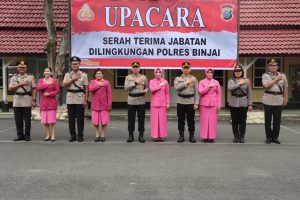 Kapolres Binjai Sertijab Kasat Binmas dan Kapolsek Binjai Utara