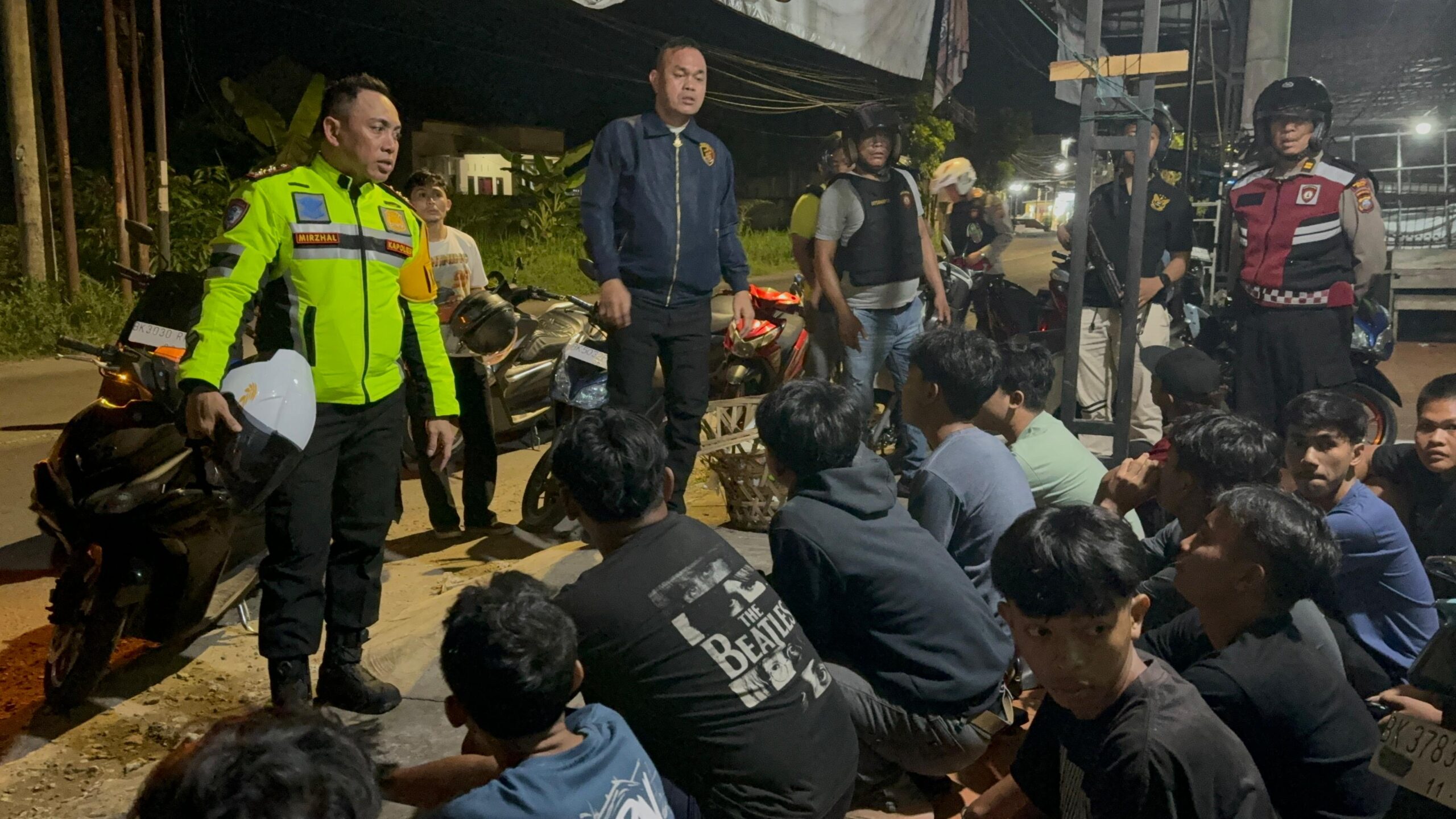 Kapolres Bersama Timsus Anti Begal Gelar Patroli KRYD Di Wilkum Polres Binjai