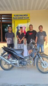Gerak Cepat Polsek Bandar Huluan Ungkap Curanmor, Pelaku Ditangkap Bersama Motor Curian