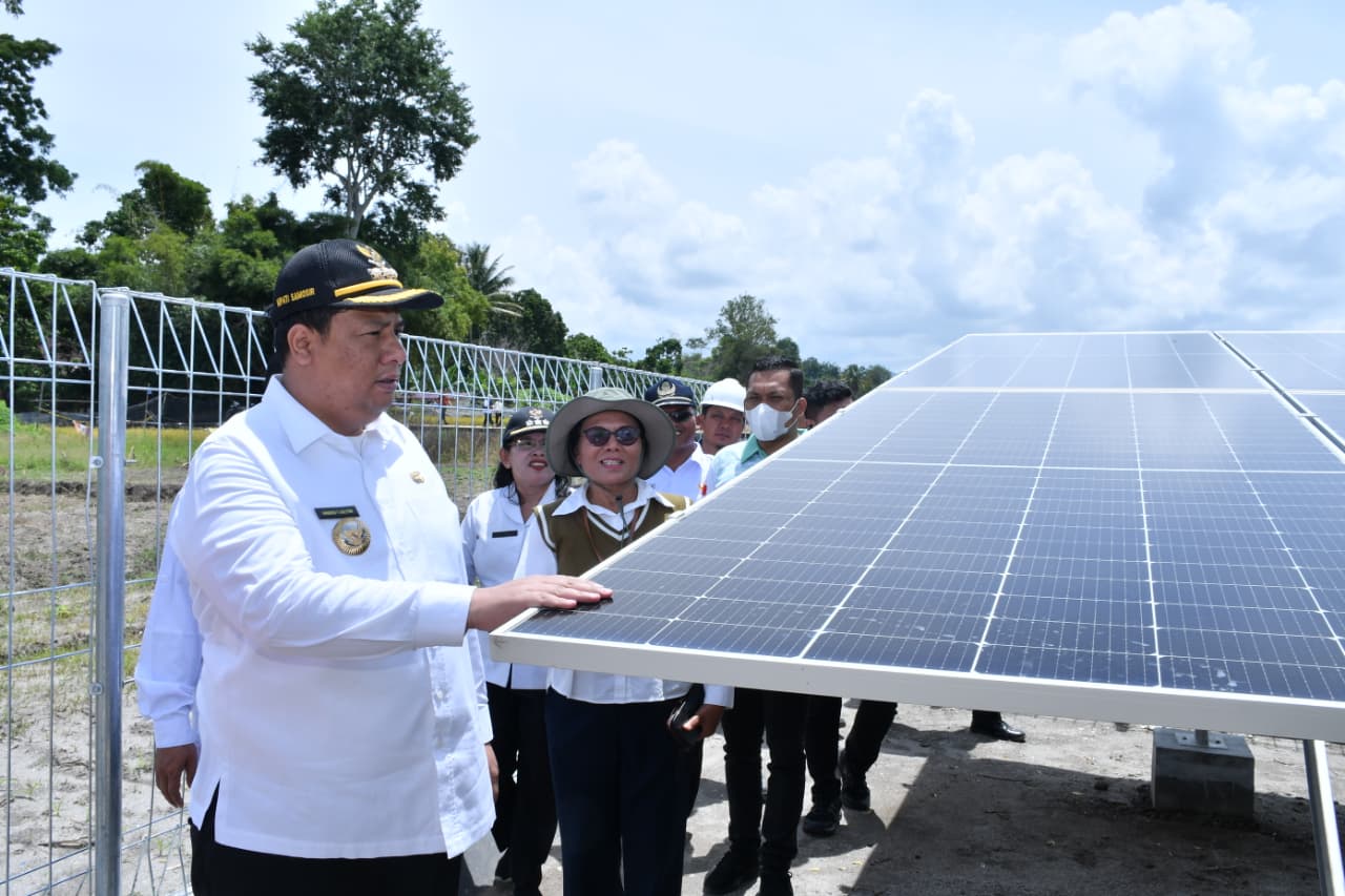 Bupati Samosir Tinjau Pembangunan Pompa Air Tenaga Surya Bantuan Kedubes Inggris, Akan Airi 80 Hektare Persawahan