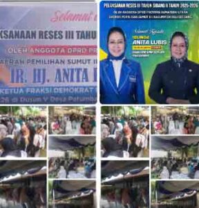 Serap Aspirasi Warga Desa Patumbak Kampung, Ir. Hj. Anita Lubis, ST., M.I.P Gelar Reses