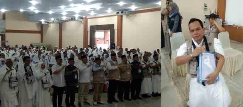Jemaah Calhaj Dalam Kloter 16 Tiba di Embarkasi Asrama Haji Medan