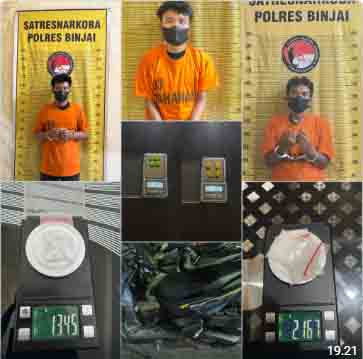 Dalam Sehari 3 Pengedar Narkoba Diamankan Polres Binjai dari TKP Berbeda