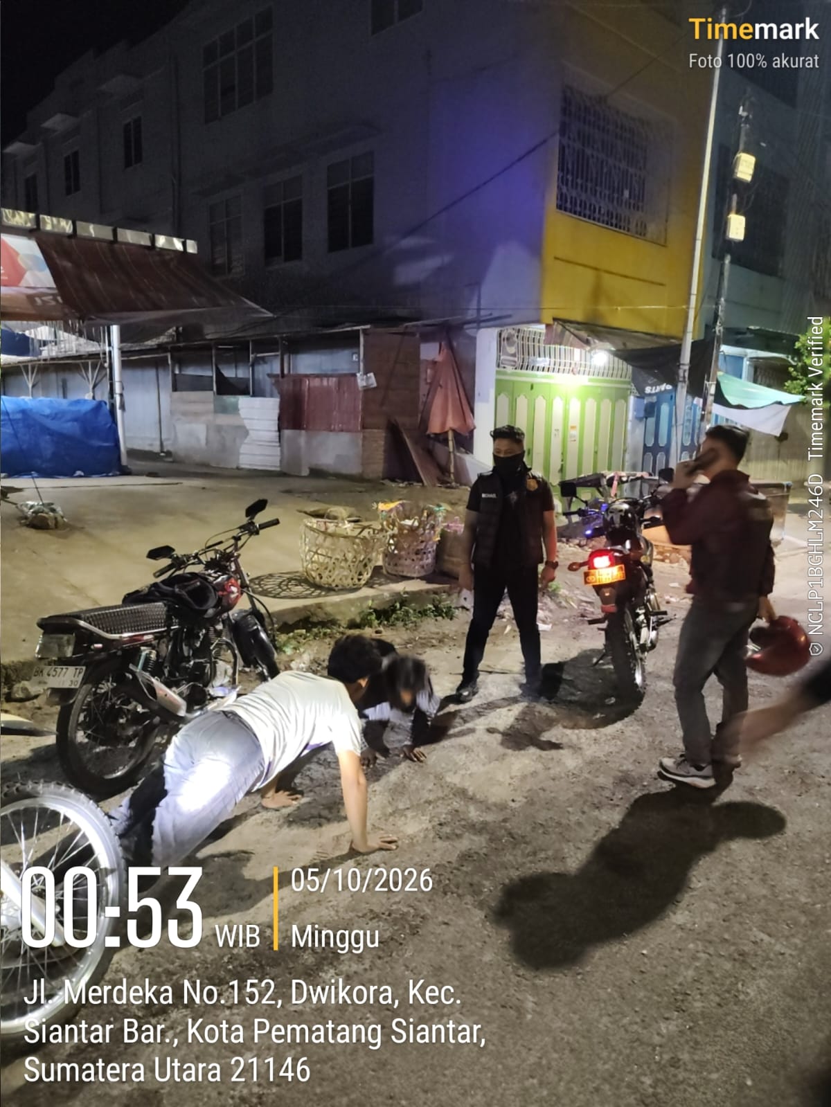 Antisipasi Guantibmas,Polres Pematangsiantar Laksanakan KRYD, Tiga Sepedamotor Knalpot Brong Diamankan